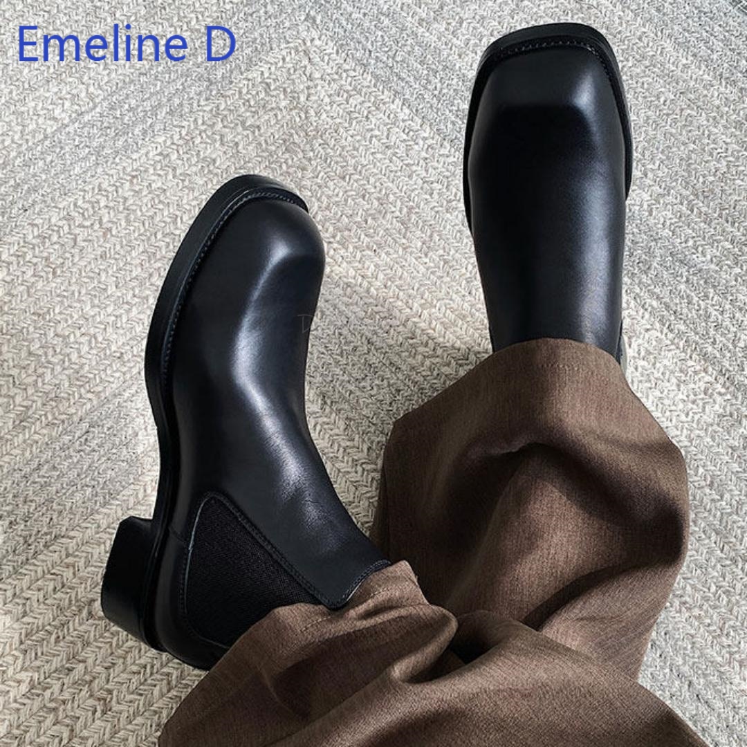 Men Square Toe Chelsea Boots E - Formal Men Daily Wear Footwear recension och pris