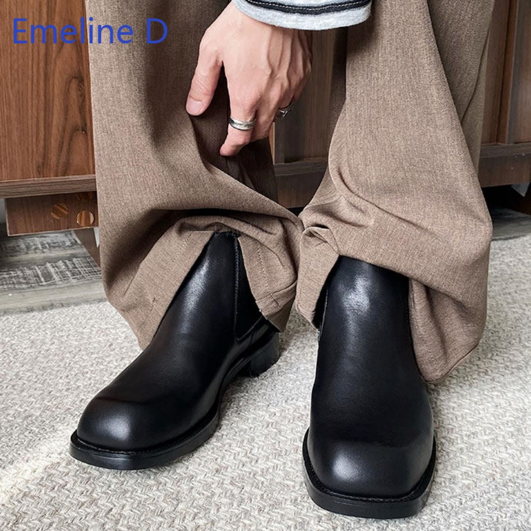 Men Square Toe Chelsea Boots E - Formal Men Daily Wear Footwear recension och pris