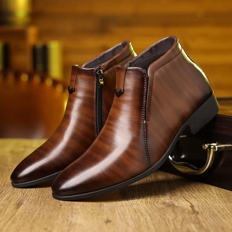 Luxury Mens Boots Fashion High - Men Formal Wear With Boots recension och pris