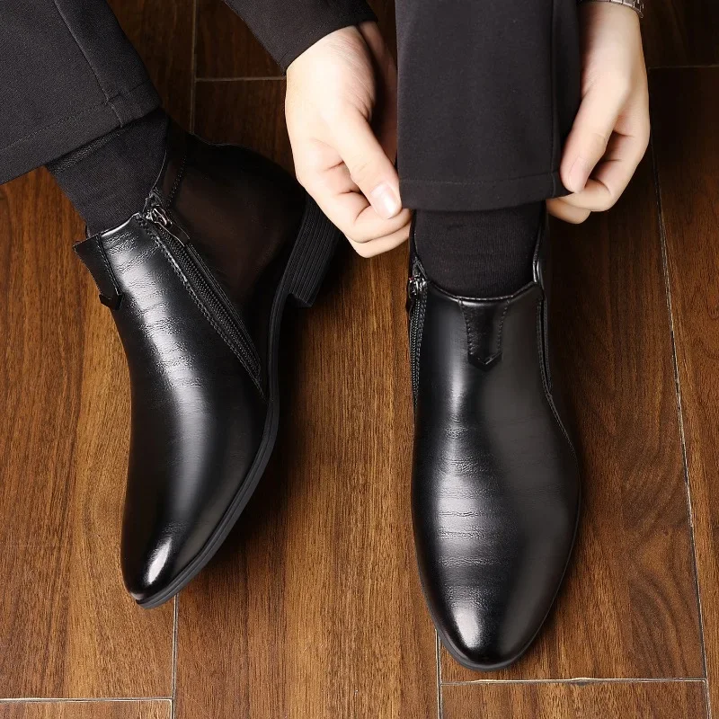 Luxury Mens Boots Fashion High - Men Formal Wear With Boots recension och pris