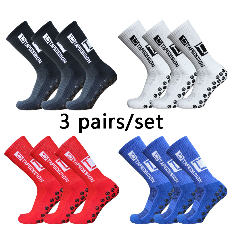 3 Pairs Anti-slip Soccer Socks - Sock Garter Men recension och pris