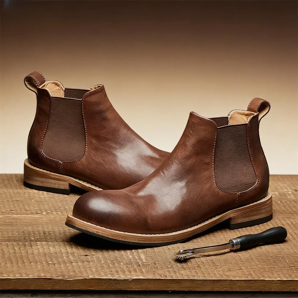 Men's Elastic Gores Chelsea An - Formal Men Daily Wear Footwear recension och pris
