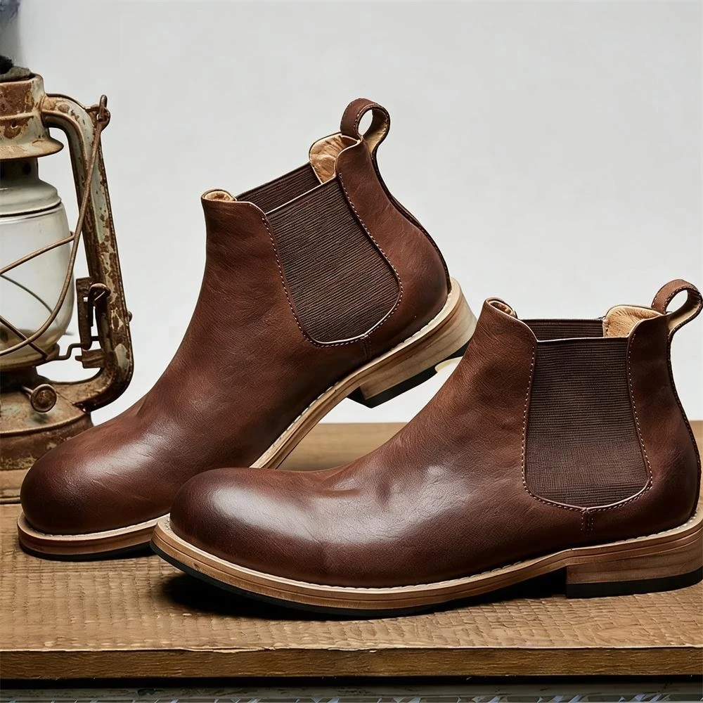 Men's Elastic Gores Chelsea An - Formal Men Daily Wear Footwear recension och pris