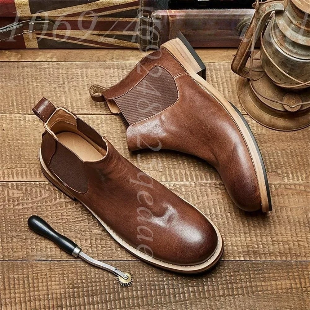 Men's Elastic Gores Chelsea An - Formal Men Daily Wear Footwear recension och pris