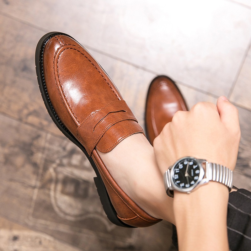 Men Vintage Faux Leather Penny - Formal Men Daily Wear Footwear recension och pris