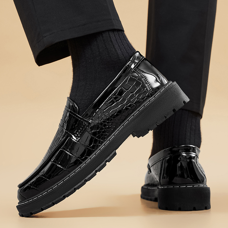 Man Shoes Casual Croc Pattern  - Formal Men Daily Wear Footwear recension och pris