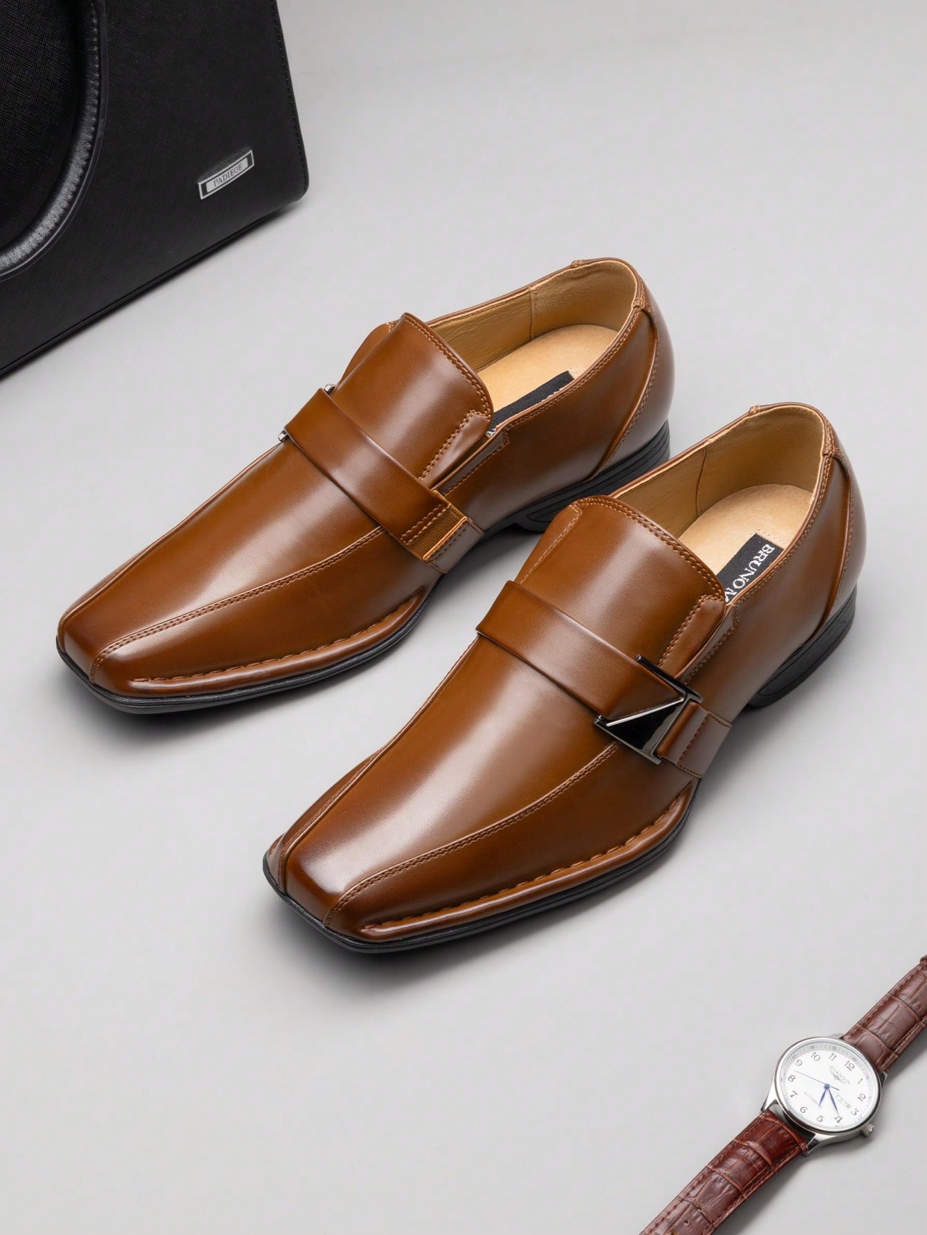 Slip‑On Lined Leather Dress Lo - Formal Men Daily Wear Footwear recension och pris