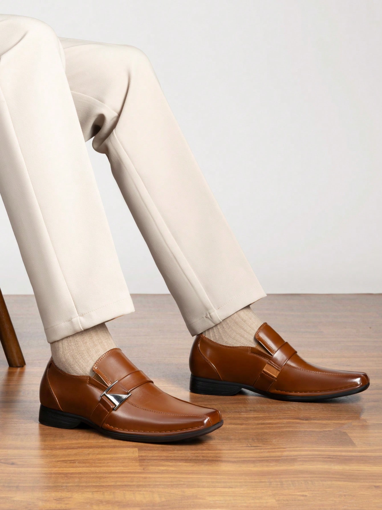 Slip‑On Lined Leather Dress Lo - Formal Men Daily Wear Footwear recension och pris