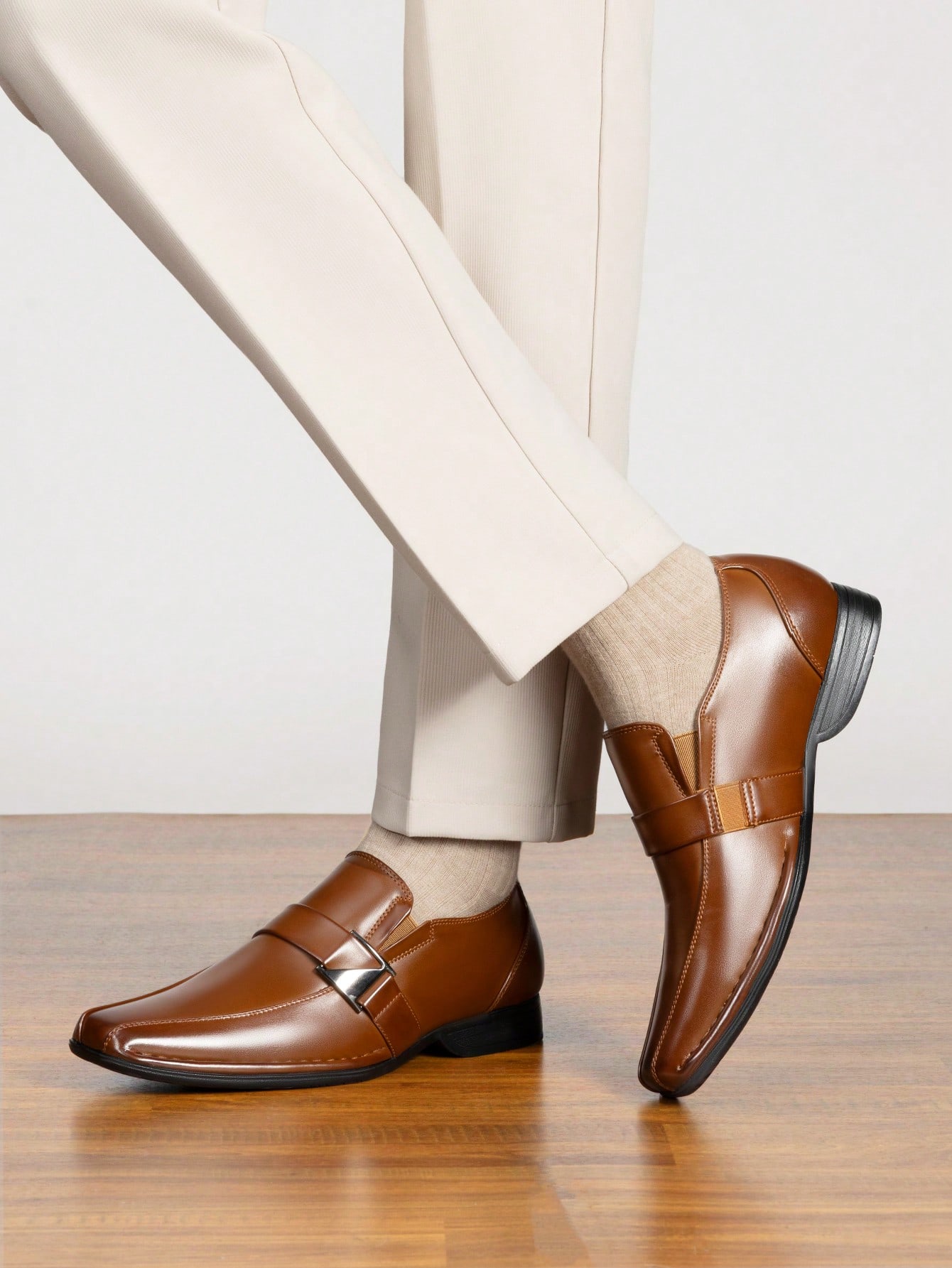 Slip‑On Lined Leather Dress Lo - Formal Men Daily Wear Footwear recension och pris