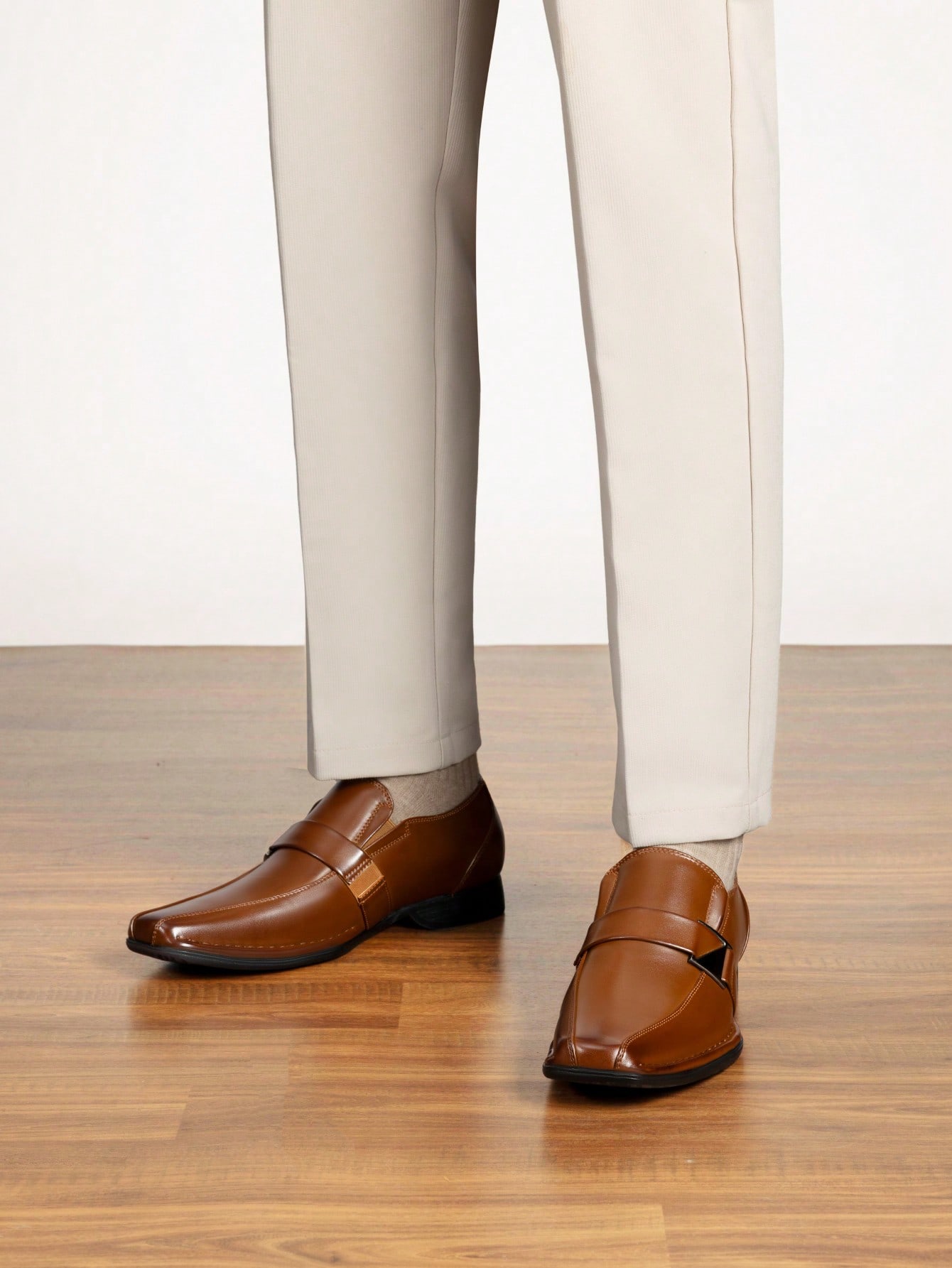 Slip‑On Lined Leather Dress Lo - Formal Men Daily Wear Footwear recension och pris