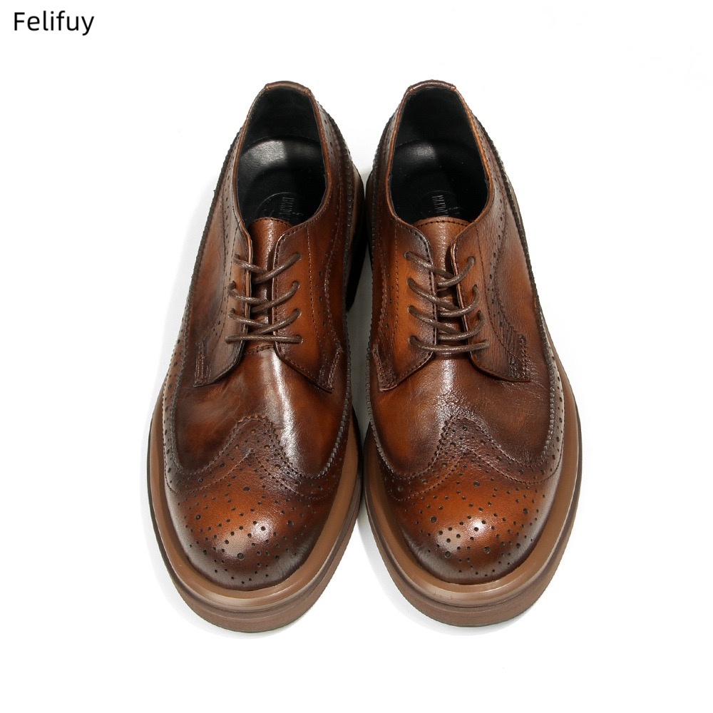Black Derby shoes Vintage carv - Men Formal Wear All Black recension och pris