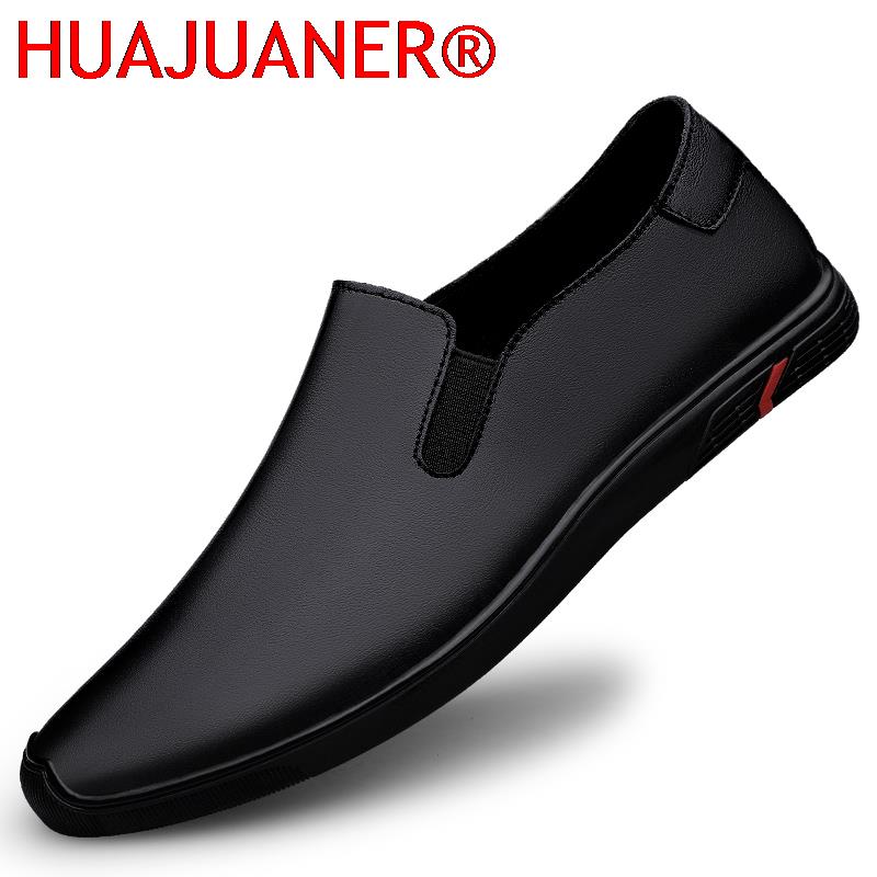Genuine Leather Shoes Men's Lo - Men Formal Wear All Black recension och pris