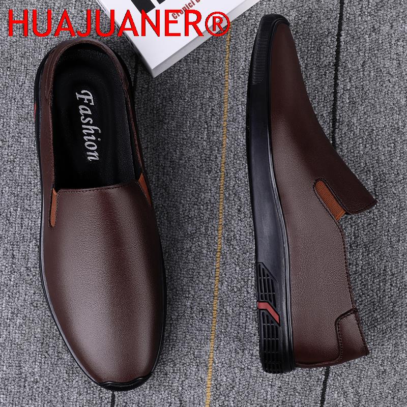 Genuine Leather Shoes Men's Lo - Men Formal Wear All Black recension och pris